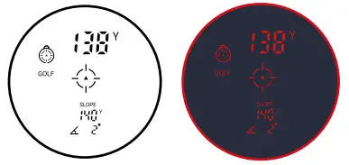 Blue Tees GOLF Series 3 Max Golf Laser Rangefinder - DISPLAY