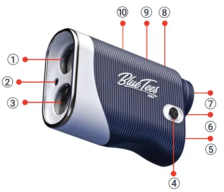 Blue Tees GOLF Series 3 Max Golf Laser Rangefinder - FIG