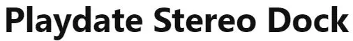 Playdate Stereo Dock logo
