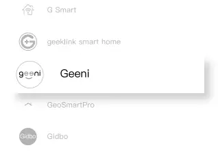 Choose “Geeni“