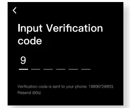 Enter the verification code