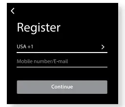 Register an account