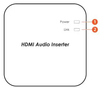 A-NEUVIDEO ANI-HDAINSERT1080 HDMI Audio Inserter Instruction Manual - Top Panel