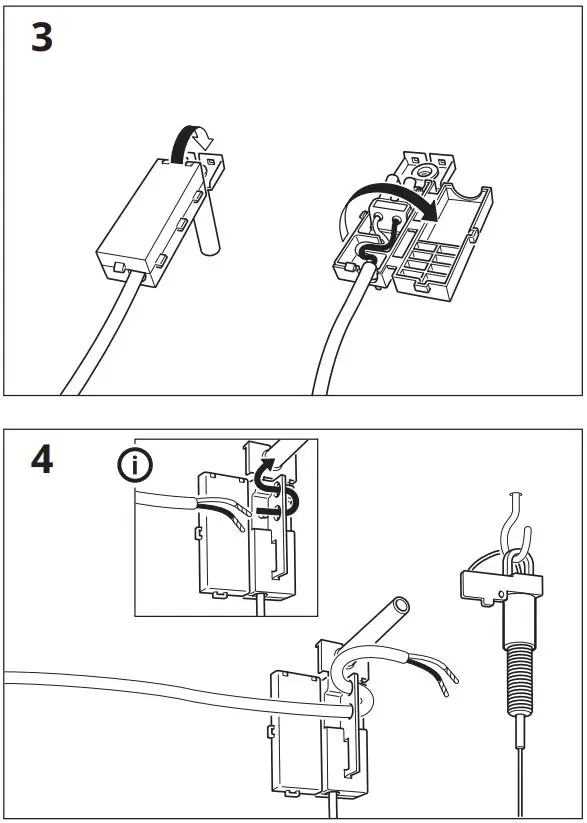 IKEA 304.555.84 DEJSA Pendant Lamp Instruction Manual - Installation 3,4-3,4