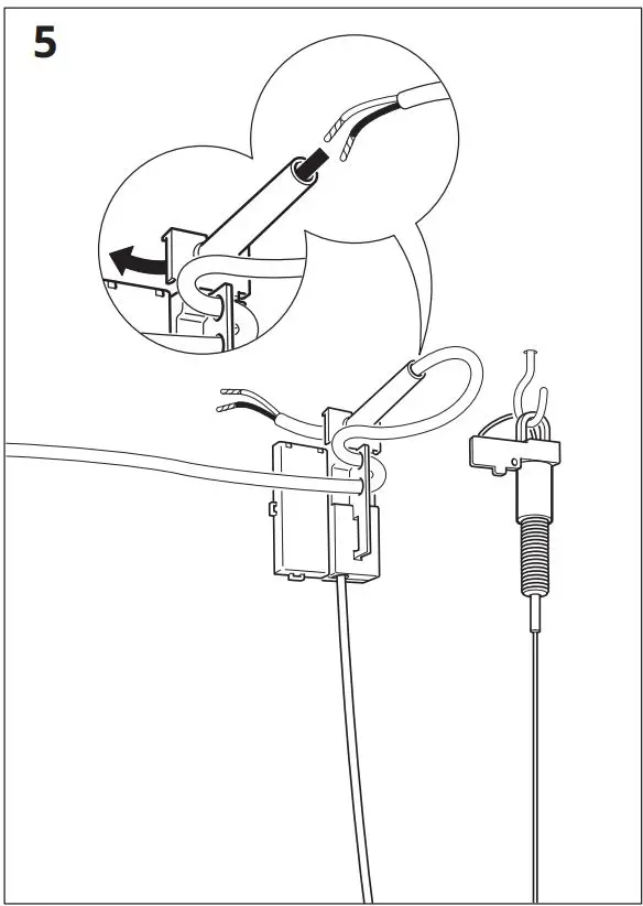 IKEA 304.555.84 DEJSA Pendant Lamp Instruction Manual - Installation 5-5
