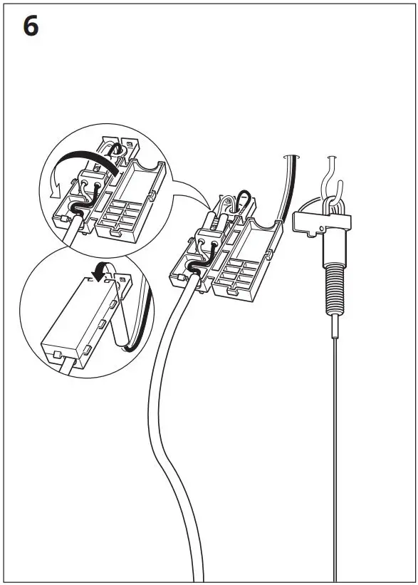 IKEA 304.555.84 DEJSA Pendant Lamp Instruction Manual - Installation 6