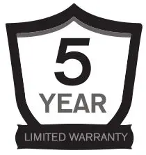 5 Years Warranty