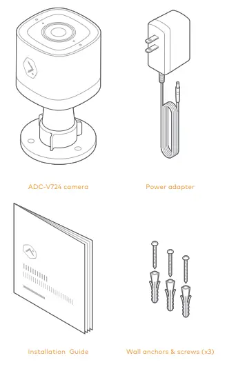 ALARM COM ADC-V724 1080p Outdoor WiFi Camera with Two Way Audio-fig2