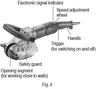 metabo GM 13Y Concrete Grinder fig 5