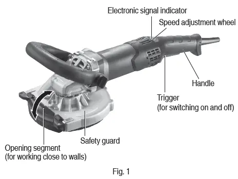 metabo GM 13Y Concrete Grinder fig 6