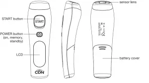 CDN Non-Contact Forehead Thermometer Overview
