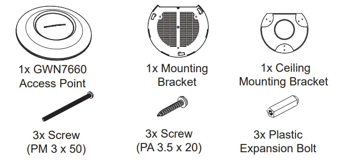 GRANDSTREAM GWN7660 80211ax 2x2 Wi Fi 6 Access Point - overview 1