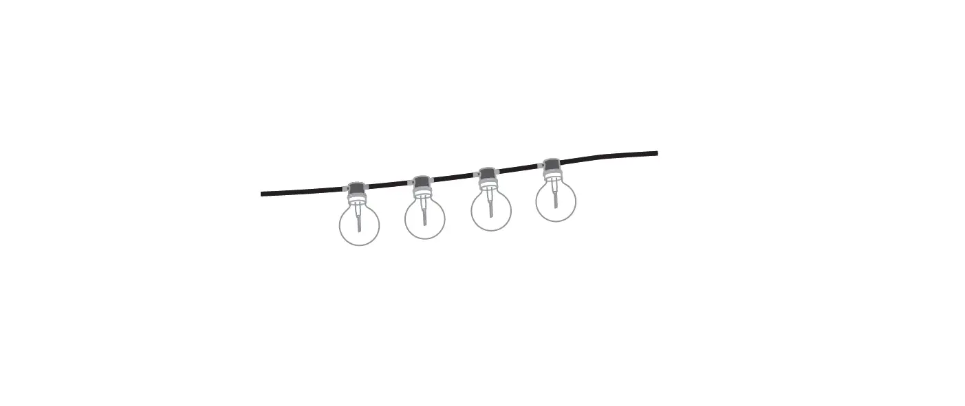 John Lewis 70683820 Festoon 20 Light Led Outdoor Line Light User Manual