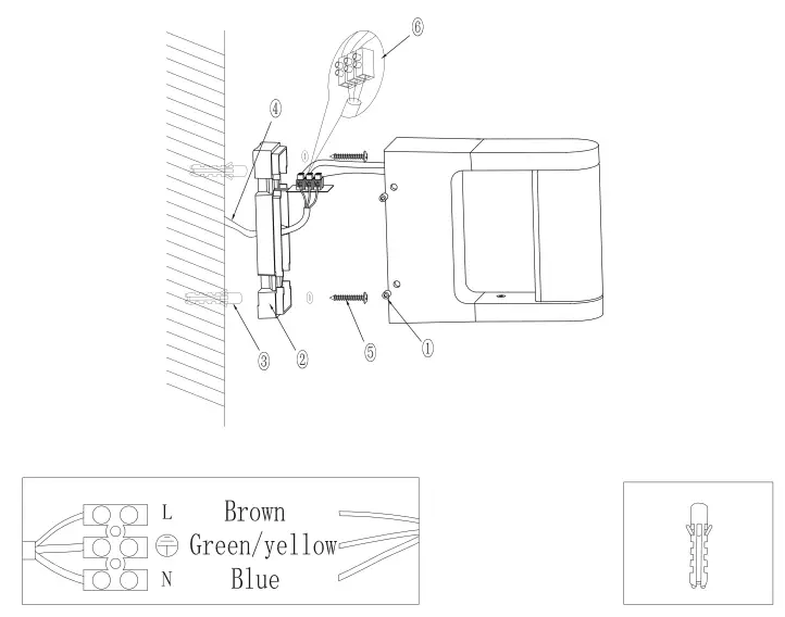 Paul Neuhaus 9686-16 LED Outdoor Floor Lamp Instruction Manual - Electrical Connection