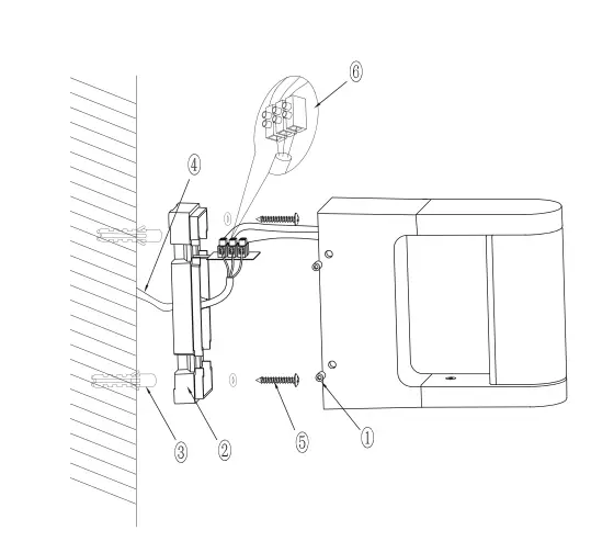 Paul Neuhaus 9686-16 LED Outdoor Floor Lamp Instruction Manual - Fitting