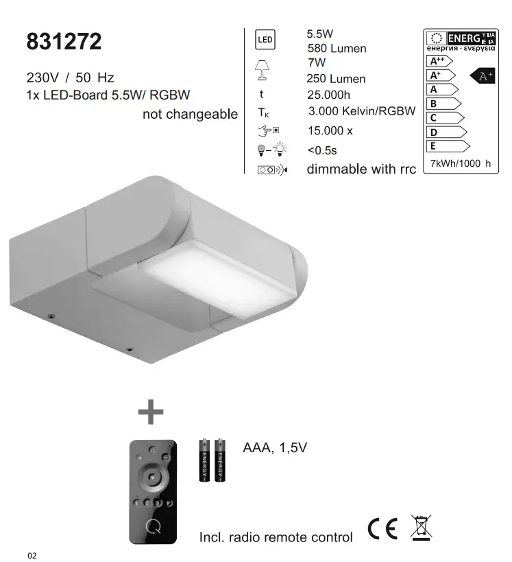 Paul Neuhaus 9686-16 LED Outdoor Floor Lamp Instruction Manual - LED