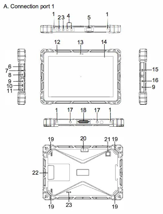 Shenzhen Qianhai Gole Technology F7G 10.1-Inch Rugged Tablet fig1