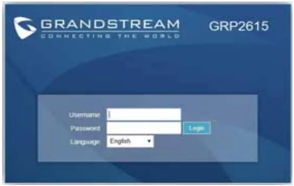 GRANDSTREAM GRP2615 Carrier-Grade HD IP Phone Installation Guide - PHONE CONFIGURATION