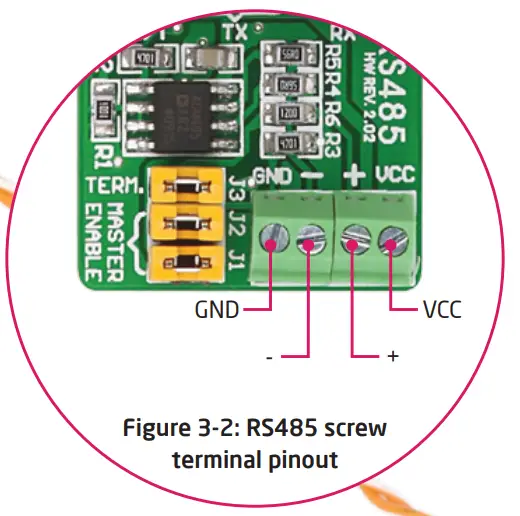 MikroE RS 485 Accessory Board - fig 3