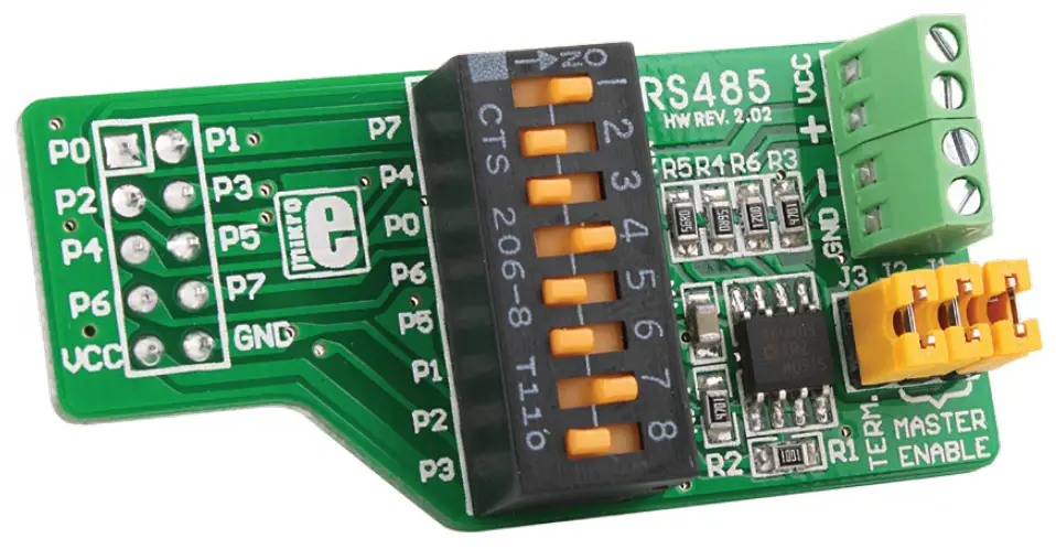 MikroE RS 485 Accessory Board