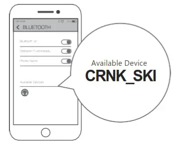 CRNK Alpha Smart Ski Helmet - Helmet operation 2