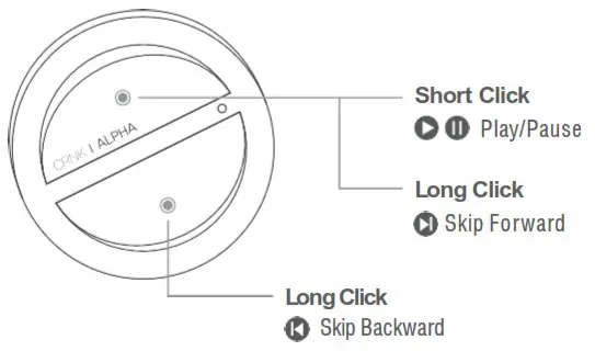 CRNK Alpha Smart Ski Helmet - Main button function 2