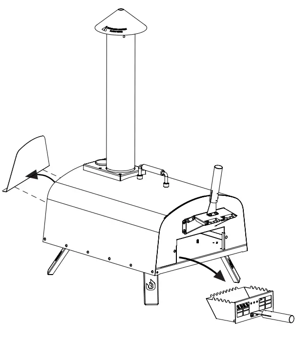 PIZZELLO Outdoor Pizza Oven 13 Inch Wood Fired Stainless Steel Pizza Ovens-fig10