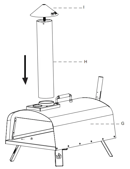 PIZZELLO Outdoor Pizza Oven 13 Inch Wood Fired Stainless Steel Pizza Ovens-fig7