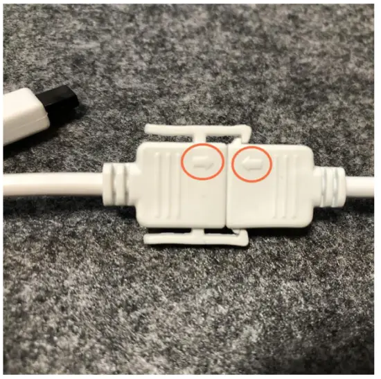 JUNQOKW QW202203001 Smart Led Strip Lights 65.6ft - Light strip connection