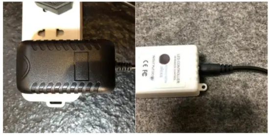 JUNQOKW QW202203001 Smart Led Strip Lights 65.6ft - Power connection