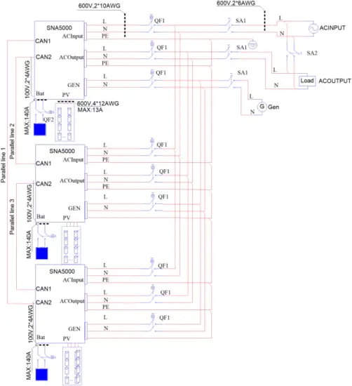 SONAR MPPT485 - wiring diagram 1