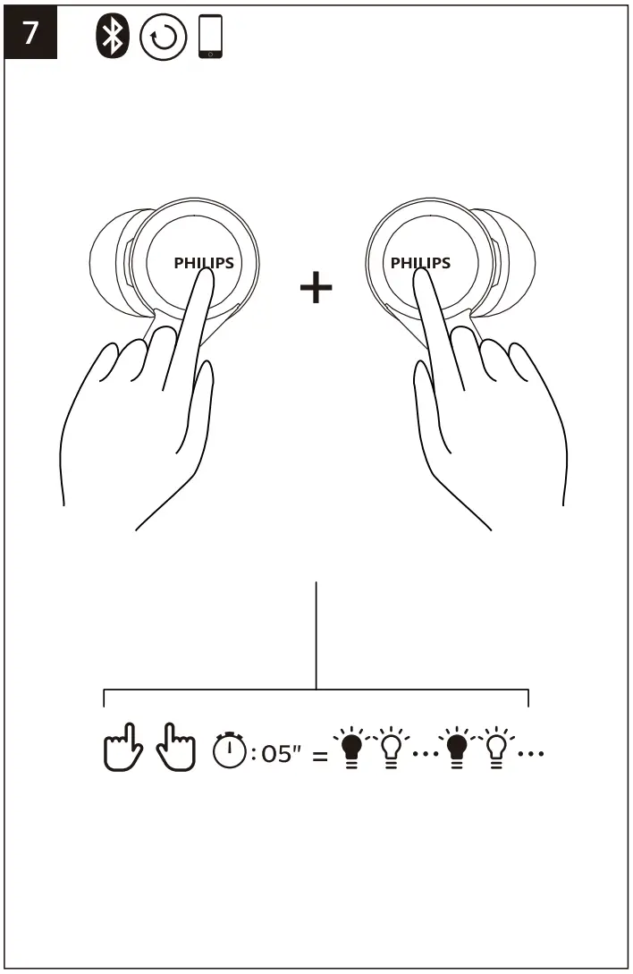 PHILIPS 1000 Series TAT1207 Wireless Stereo Earbuds - FIG 7