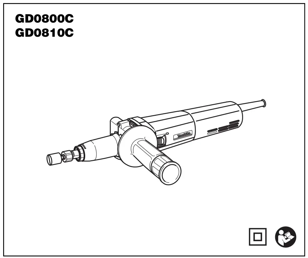 makita GD0800C Die Grinder Teal - overview