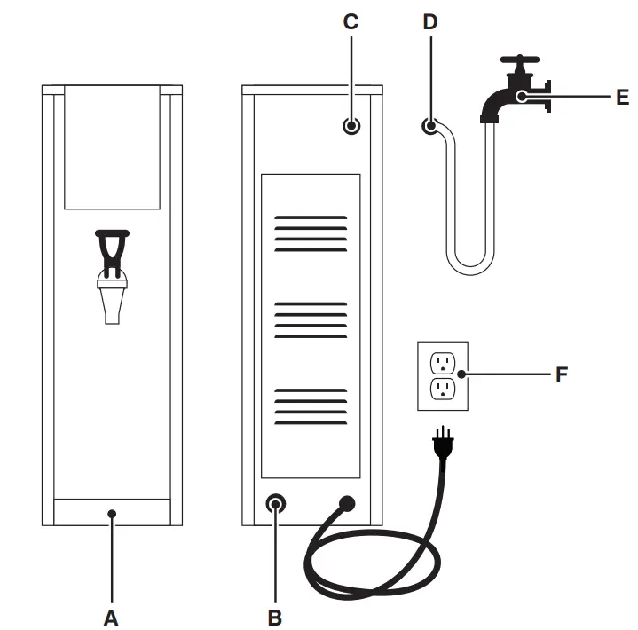 AVANTCO 177HWDD2 HOT WATER DISPENSER-fig1