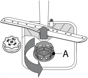 Cleaning the filter assembly 1