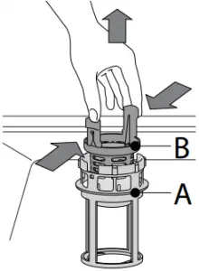 Cleaning the filter assembly 2