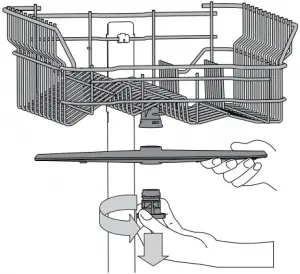 Cleaning the spray arms 1