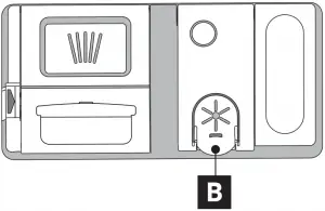 Filling the rinse aid dispenser - B