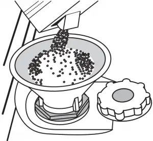 Filling the salt reservoir