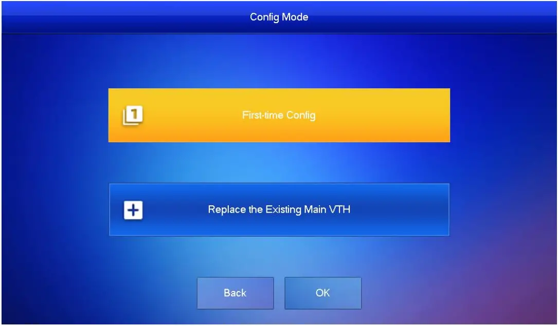 Initializing VTH and VTO