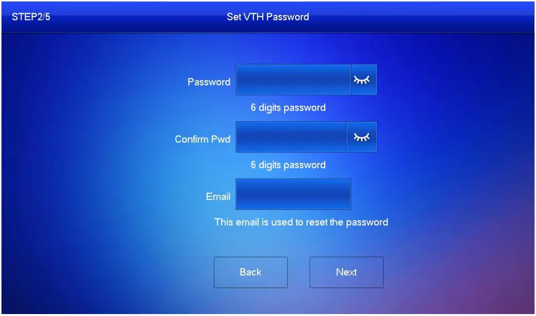 Initializing VTH and VTO