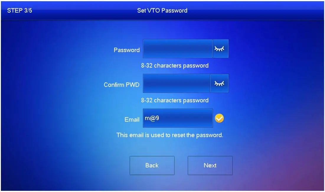 Initializing VTH and VTO