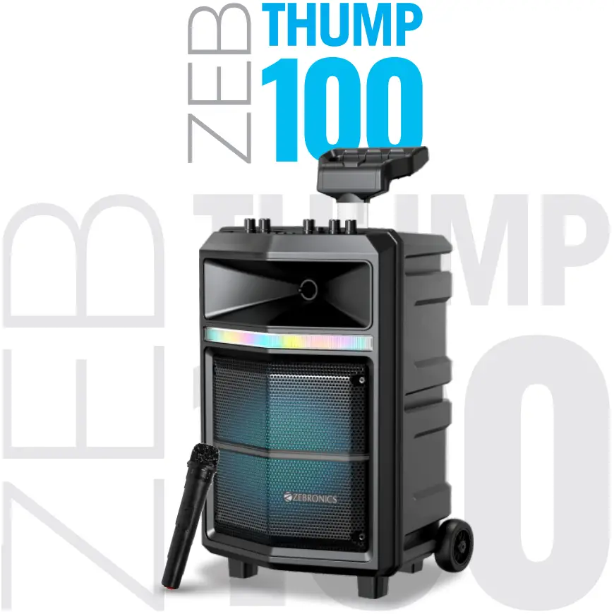 ZEBRONICS Zeb-Thump 100 Portable Trolley Speaker
