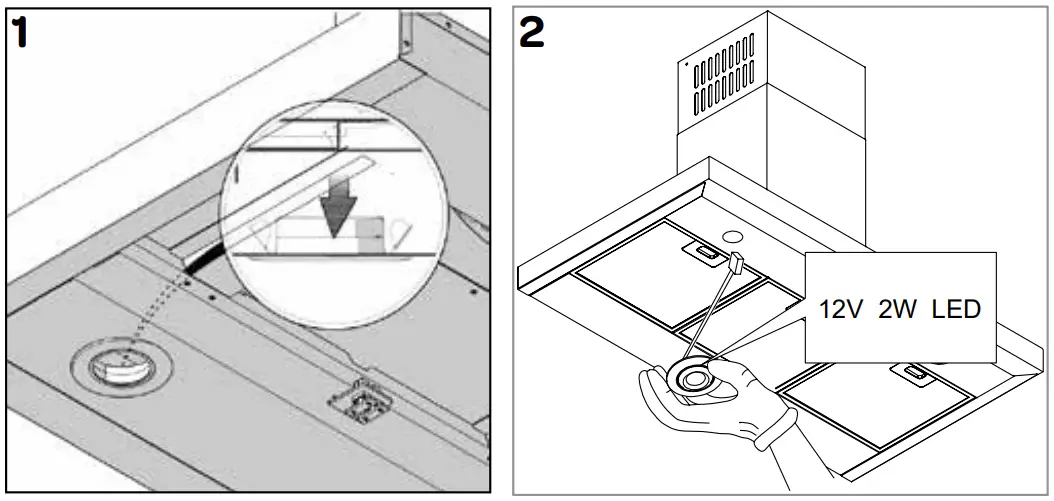 INVENTUM AKB9005ZWA Wall Chimney Hood - 11