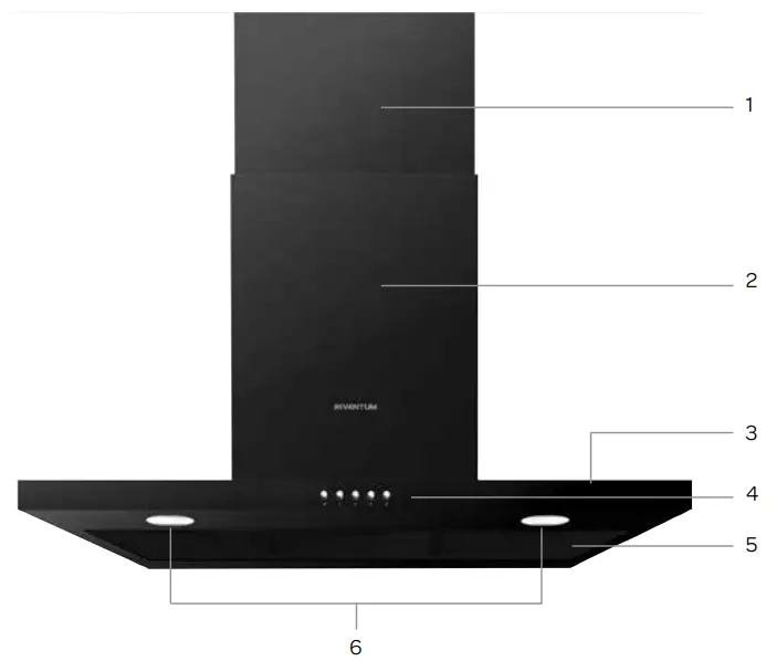 INVENTUM AKB9005ZWA Wall Chimney Hood - 2