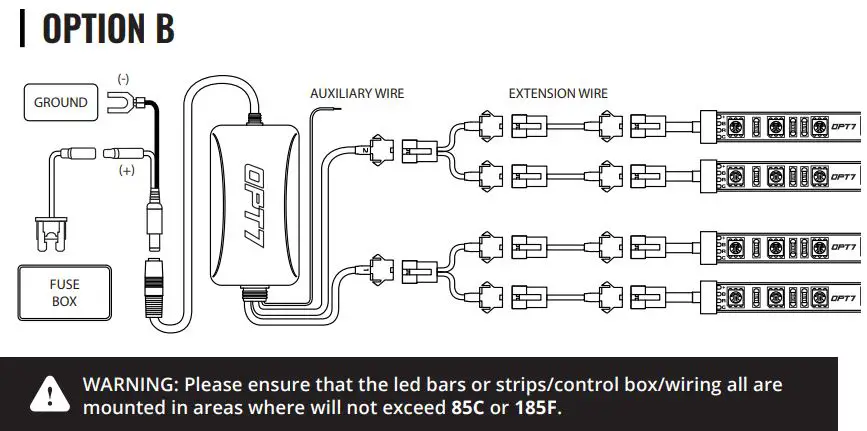OPT7 Aura PRO Car Interior Lighting Kit Bluetooth Installation Guide - INSTALLATION