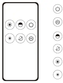 SKYDANCE-RM1-6-Key-RF-Remote-Controller-FIG-3