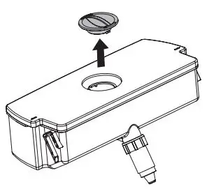 KENWOOD KSBSDB19 American Style Fridge Freezer with Water Dispenser Instruction Manual - filling the water tank