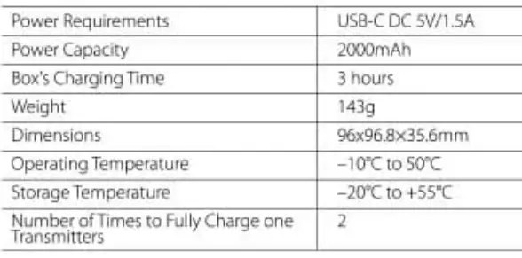BOYA BY-XM6-K2BOX Charging Case 13