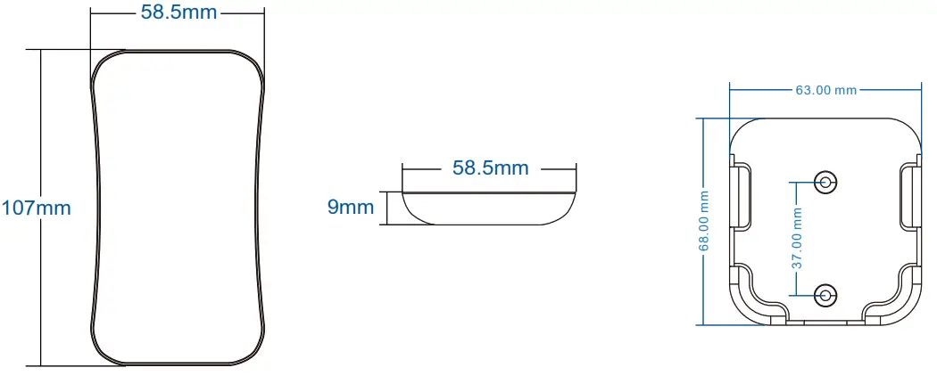 LEDLyskilder R8 1 Ultrathin Touch Wheel RF Remote Controller - fig